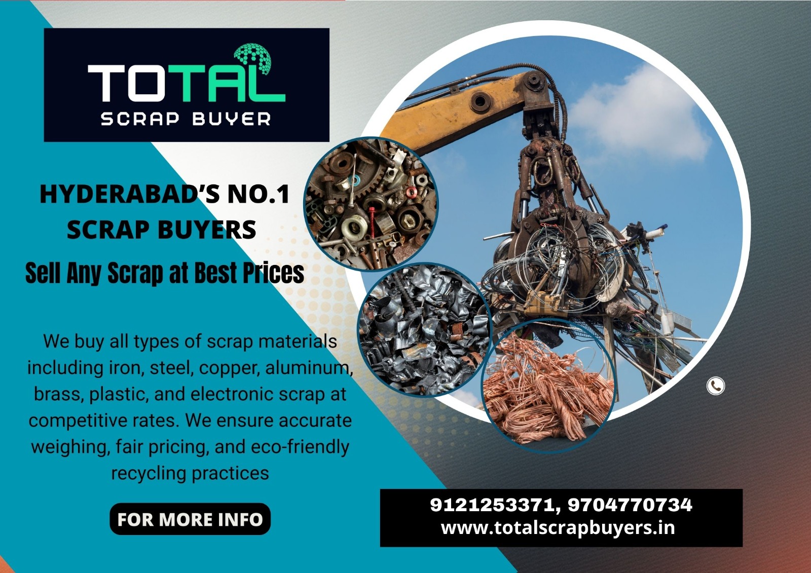 Doorstep Metal Scrap Collection Services in Musheerabad | Total Scrap Buyers