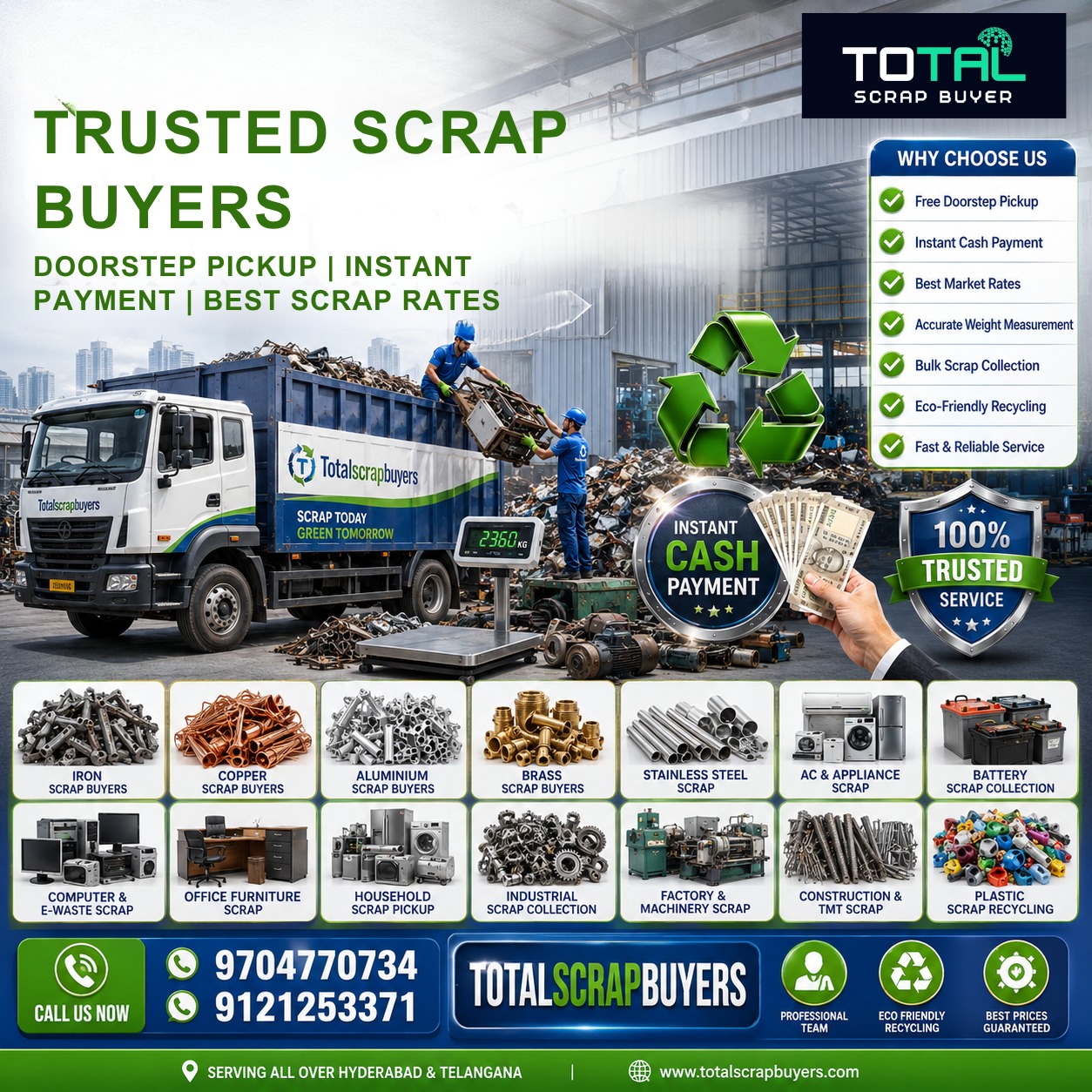 Scrap Buyers in Kukatpally | Free Doorstep Scrap Pickup & Best Scrap Rates